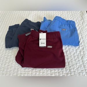(3) FIGS Tansen Jogger Scrub Pants size Small Short S/S